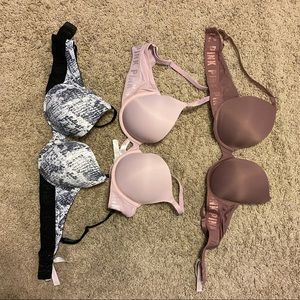 36C Used Victoria Secret Pink Bras